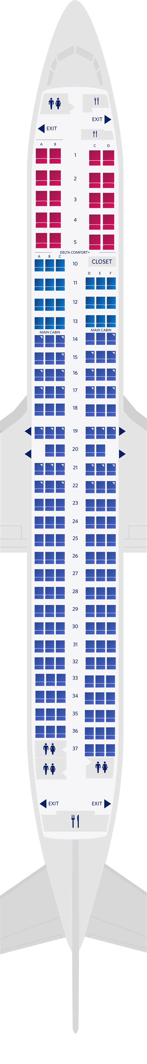 Seat map of United Boeing 737.